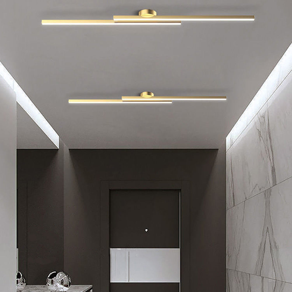 Norvion Plafondlamp – Langwerpige LED plafondlamp van aluminium met strak minimalistisch design