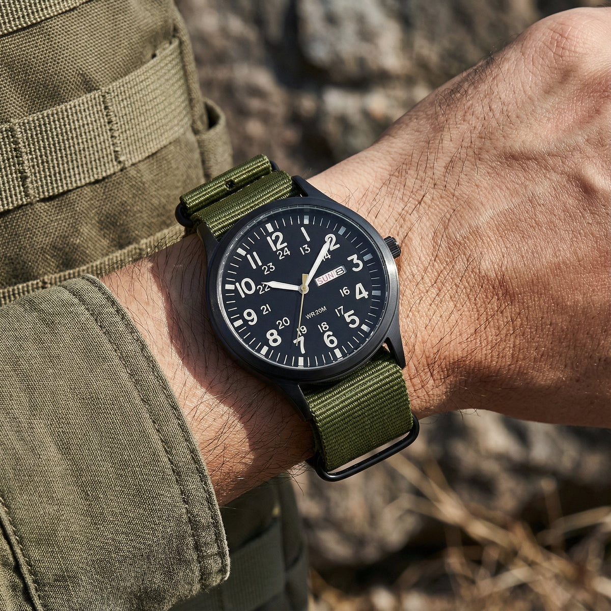 Outdoor Herenhorloge – 100m Waterdicht, Saffierglas & Quartz Uurwerk