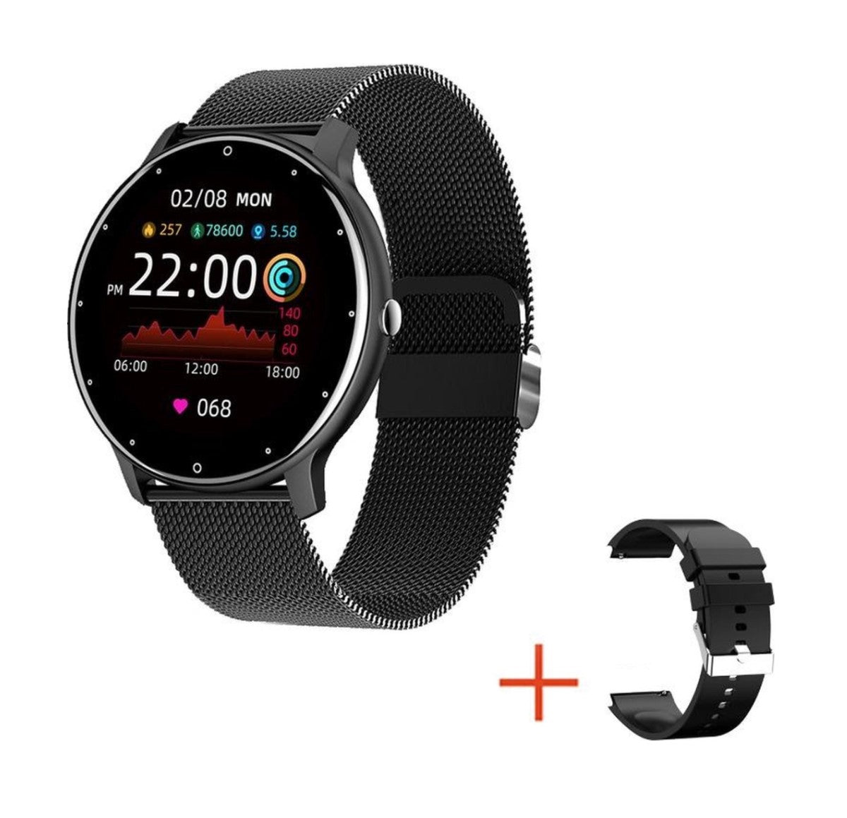 Veyro – Smartwatch met hartslag, bloeddruk & stappenteller – iOS/Android