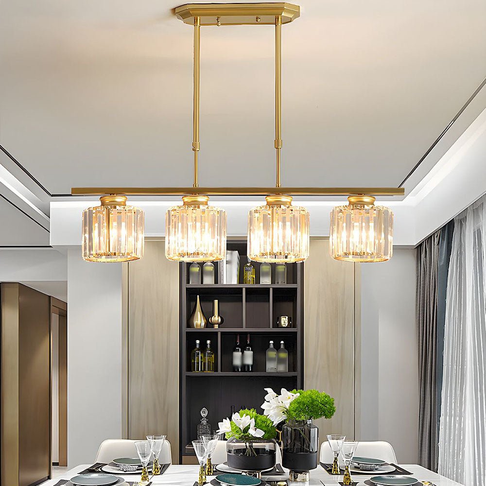 Artesso Hanglamp – Art Deco Design met Glazen Kappen & Verstelbare Hoogte