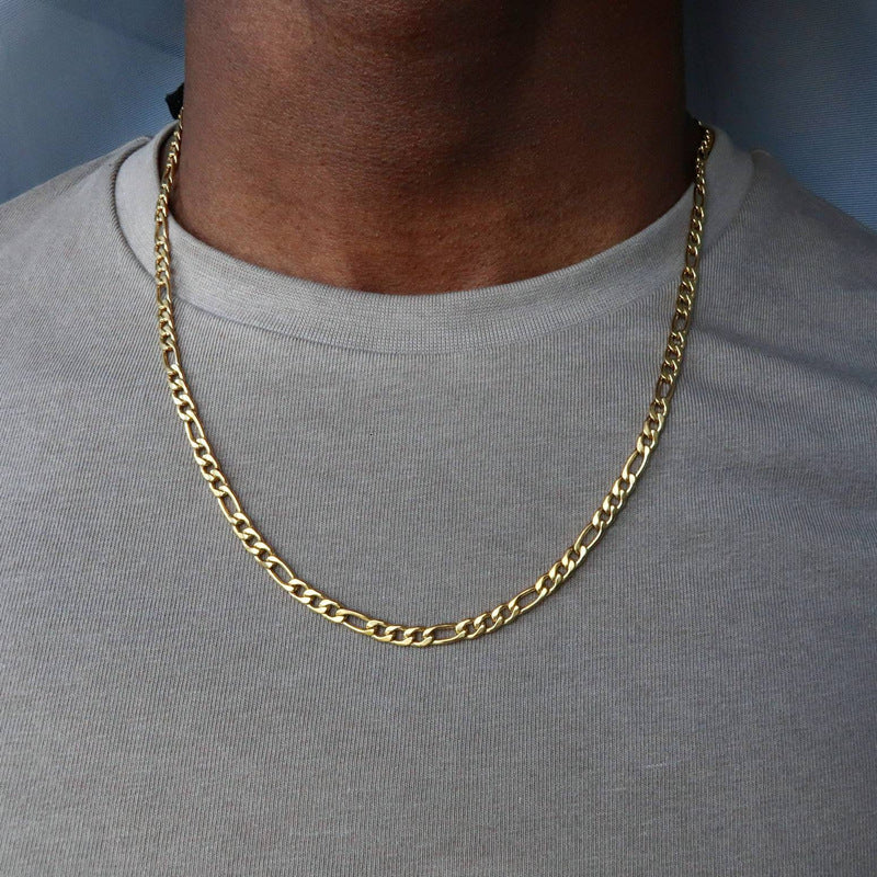 Herenketting – Roestvrij Staal Schakelketting & Keuze uit Meerdere Lengtes