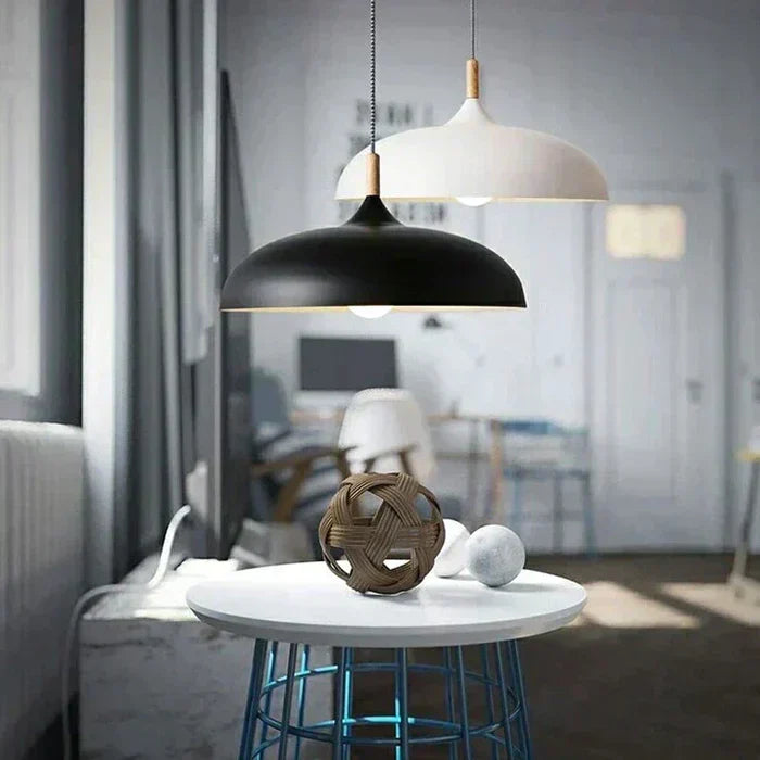 ScandiLuxe Plafondlamp – LED lamp van eikenhout met Scandinavisch design & verstelbaar snoer