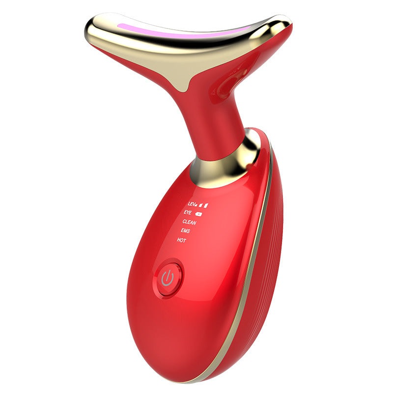 Lurevia Gezichts- en Halsmassager – LED-therapie, TouchGlow Technologie & Draagbaar Design