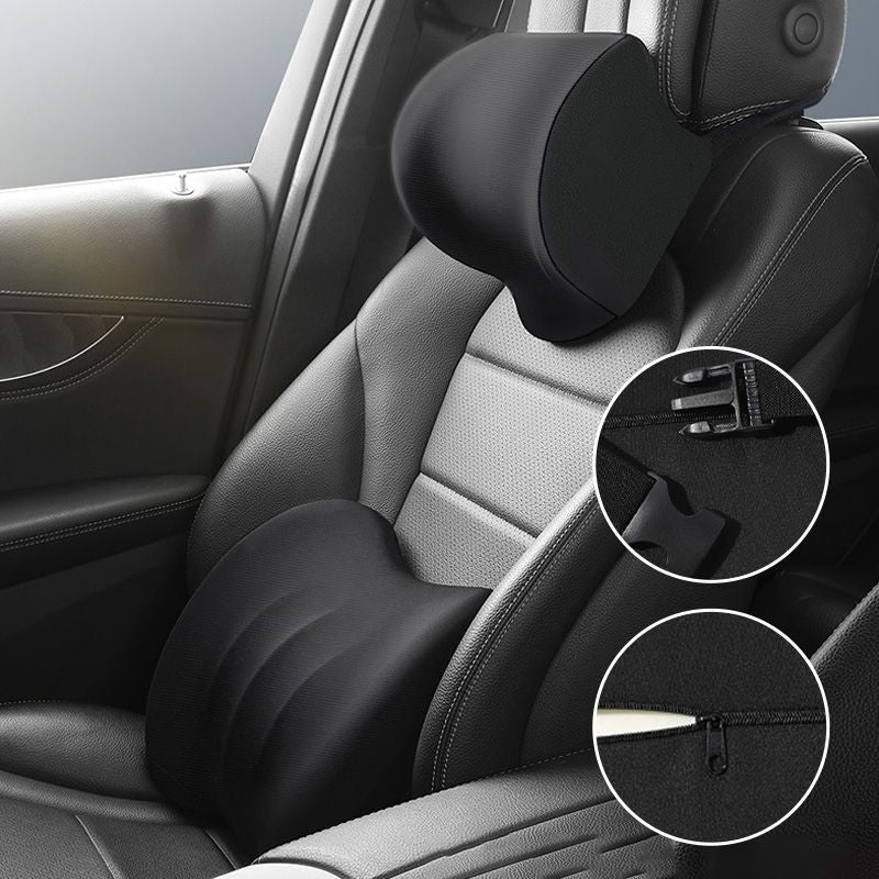 AutoEase ComfortRide Set – Ergonomisch Geheugenschuim Kussen voor Auto’s