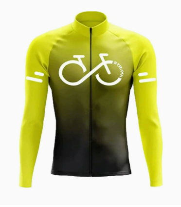 Wielerset Heren – Lange Mouwen Fietsshirt met Bibbroek en Ademend Materiaal Vestragear