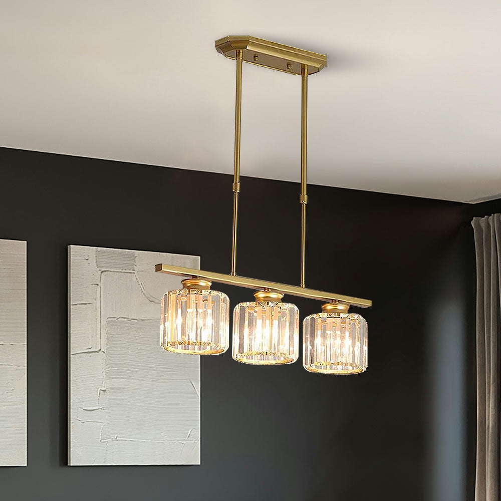 Artesso Hanglamp – Art Deco Design met Glazen Kappen & Verstelbare Hoogte