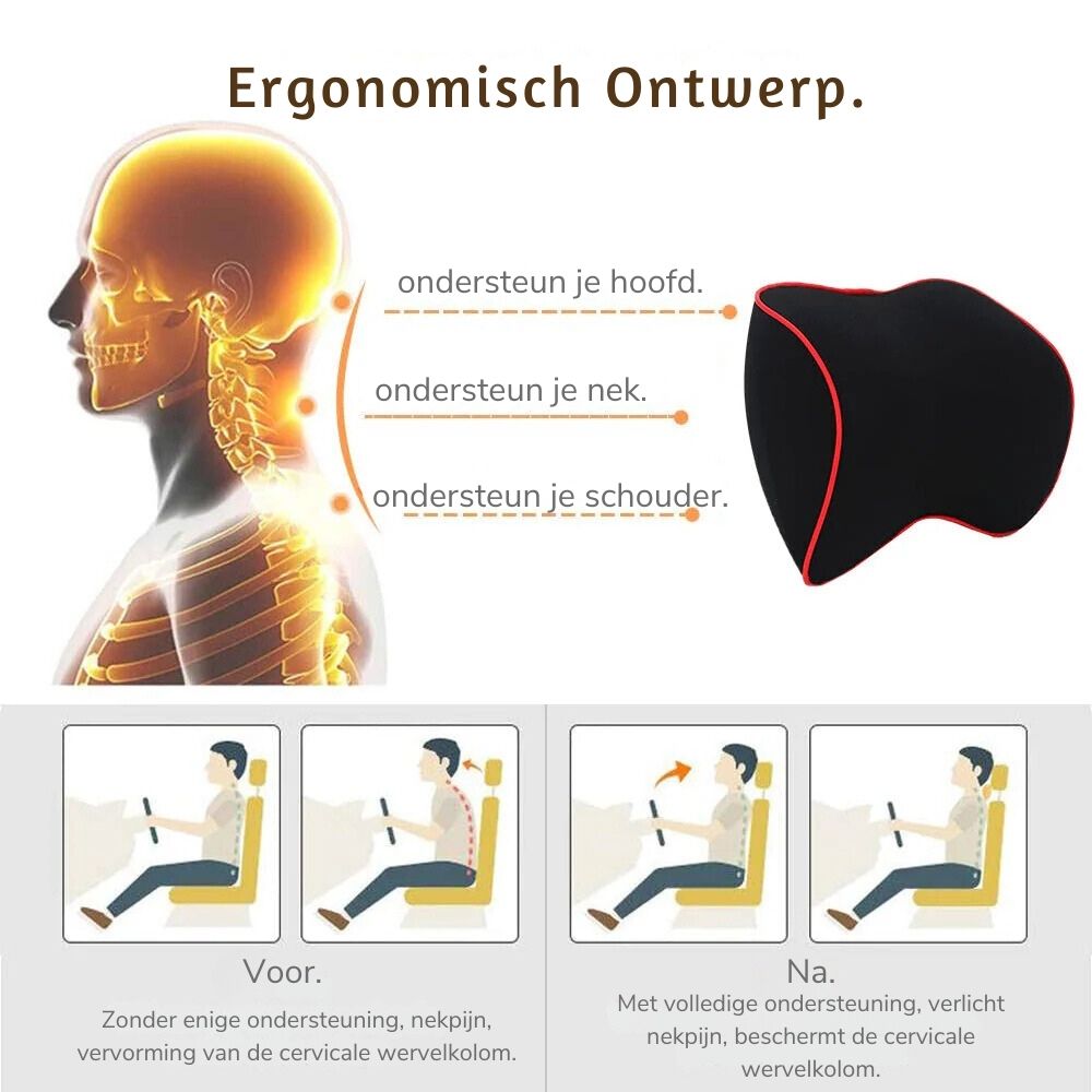 2 Pack Autonekkussen Vestragear