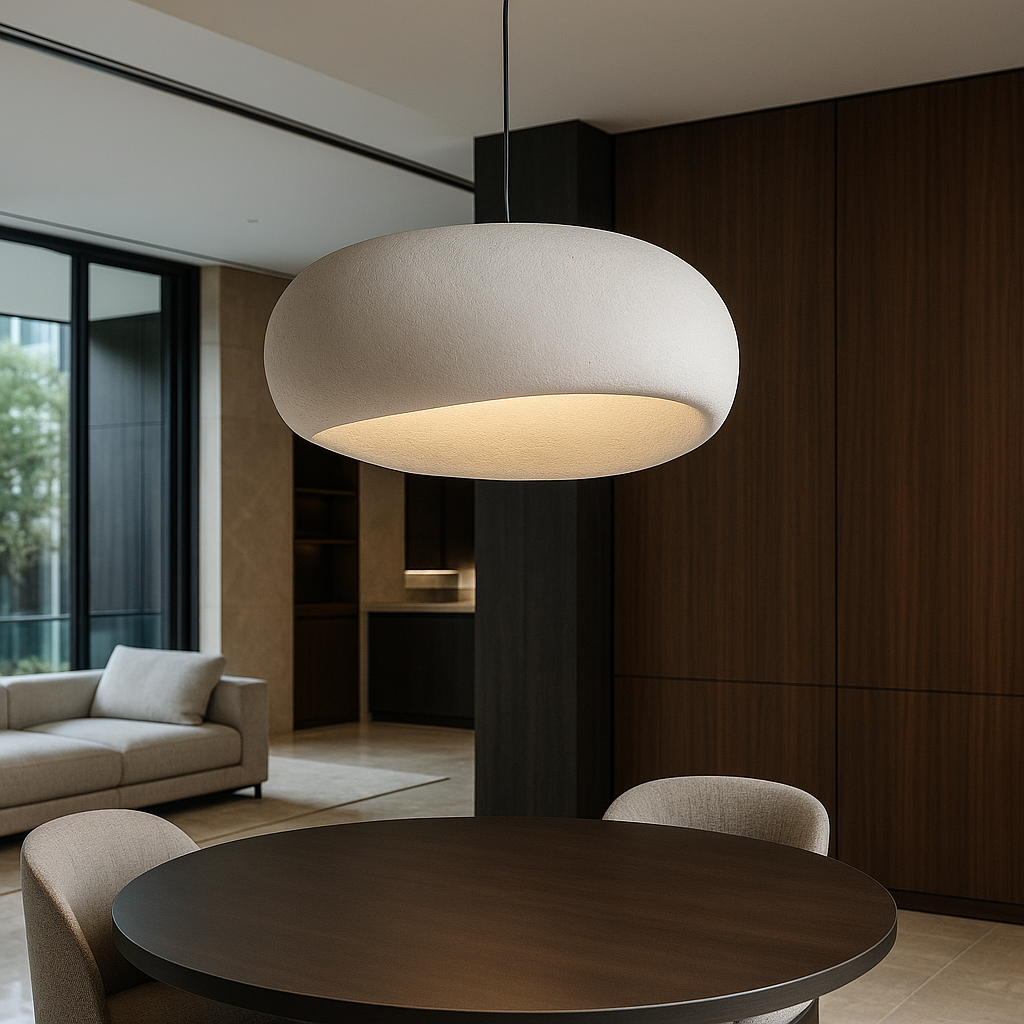 Lumora – Hanglamp glas & metaal dimbaar – woonkamer/eetkamer
