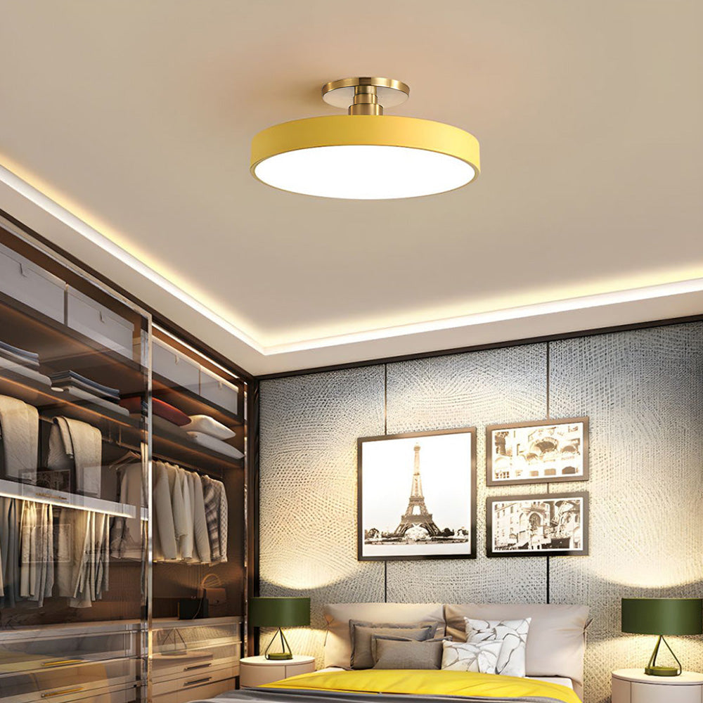 Vionte Plafondlamp – Ronde LED plafondlamp van metaal en acryl met energiezuinig design