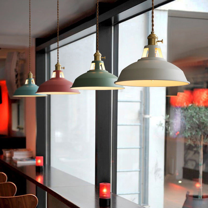 LuzRetroca hanglamp – Vintage industriële metalen plafondlamp met klassiek zwart design