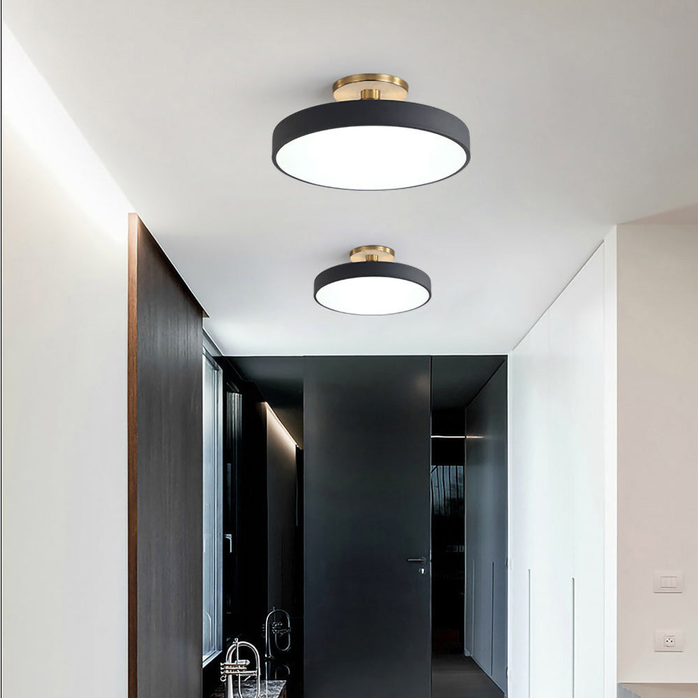 Vionte Plafondlamp – Ronde LED plafondlamp van metaal en acryl met energiezuinig design