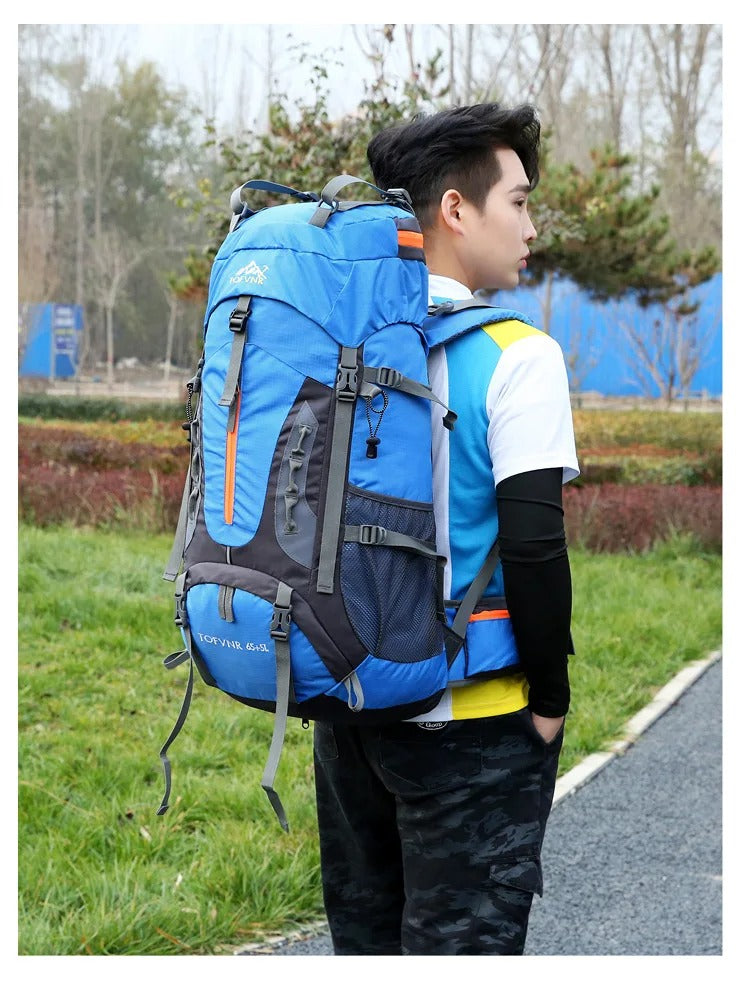TrailForge 65L Waterdichte Rugzak – Duurzame Outdoor Rugzak met Comfort & Grote Capaciteit