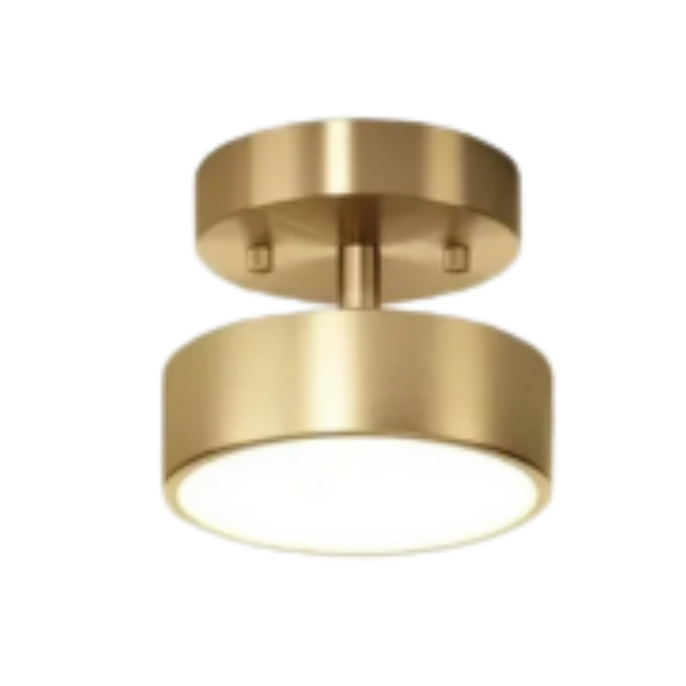 CopperLux Retro Plafondlamp – Koperen LED Designlamp met Warm Licht & Energiezuinig Vermogen