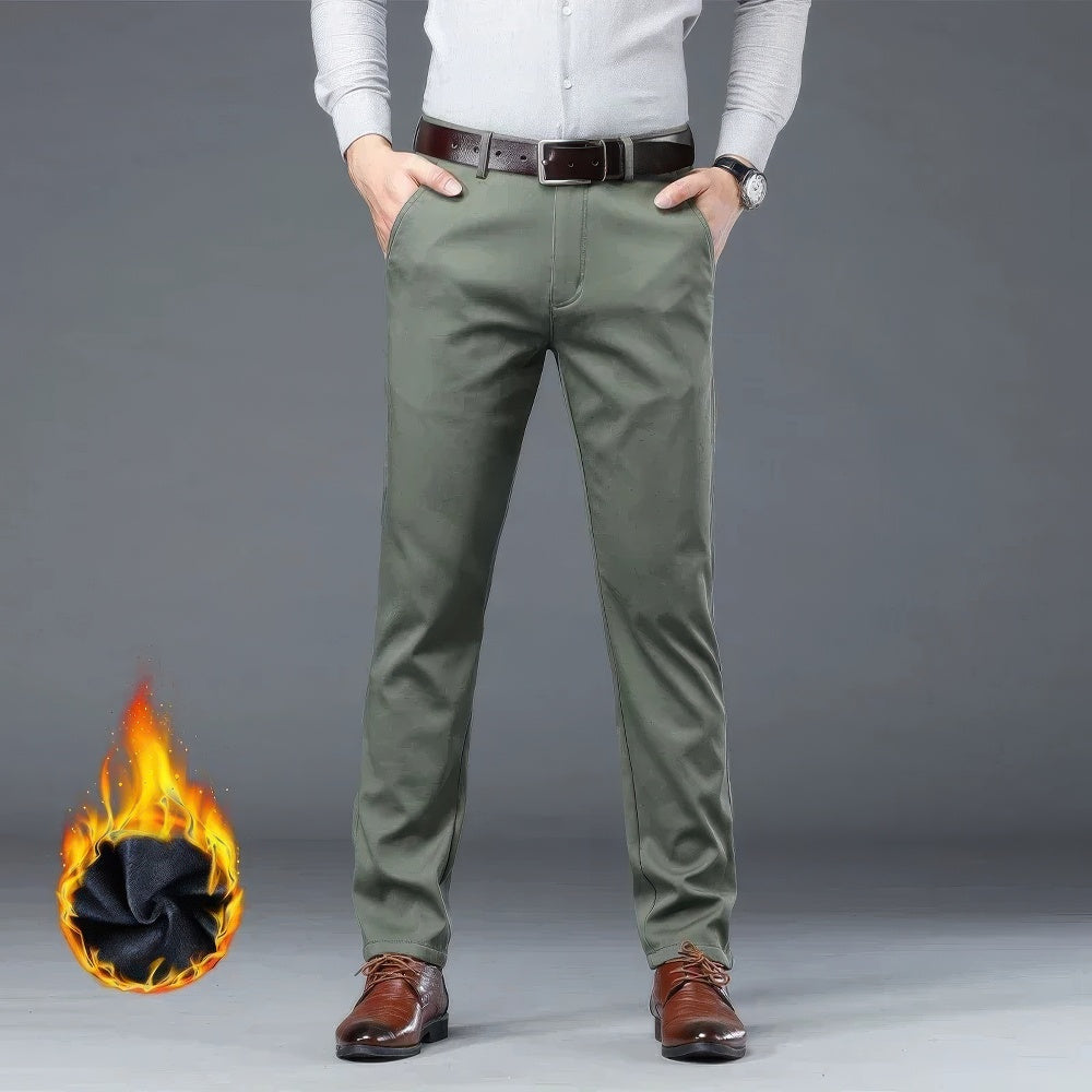 Heren Casual Broek – Winter Pluche Fluff, Warm en Comfortabel