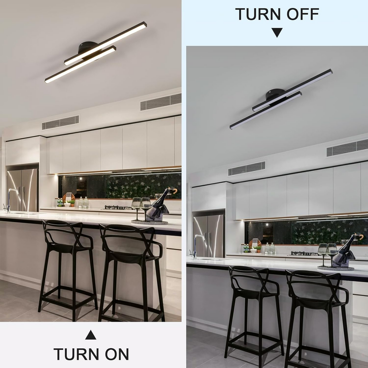Norvion Plafondlamp – Langwerpige LED plafondlamp van aluminium met strak minimalistisch design