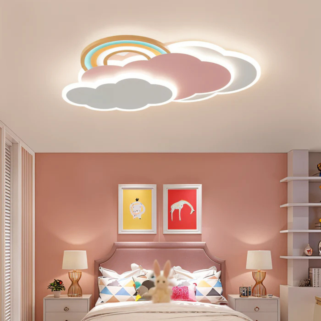 Pinky LED Plafondlamp - Regenboog Plafonniere Kinderkamer
