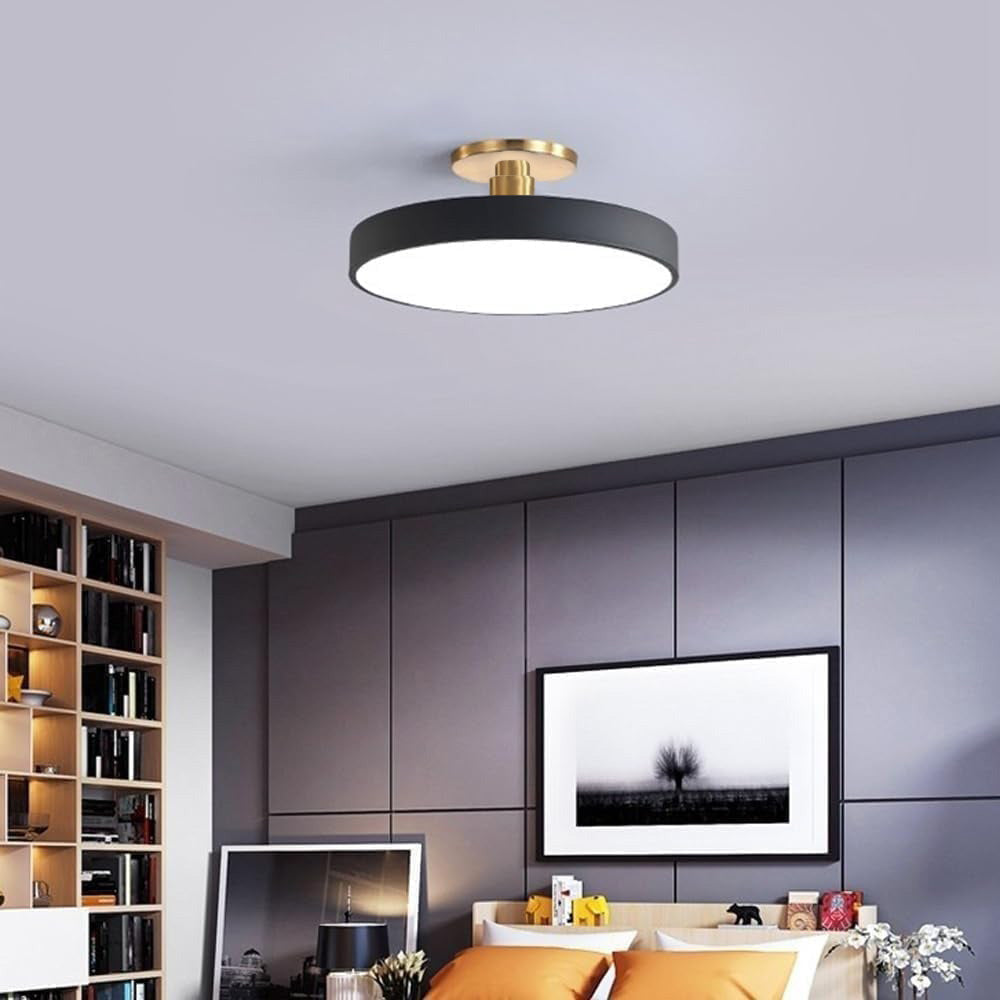 Vionte Plafondlamp – Ronde LED plafondlamp van metaal en acryl met energiezuinig design