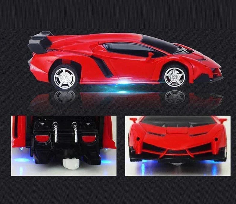 RC Transformer Auto – 2-in-1 Robot & Sportwagen met Afstandsbediening voor Kinderen