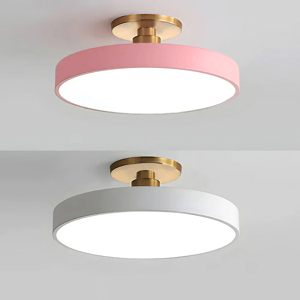 Vionte Plafondlamp – Ronde LED plafondlamp van metaal en acryl met energiezuinig design