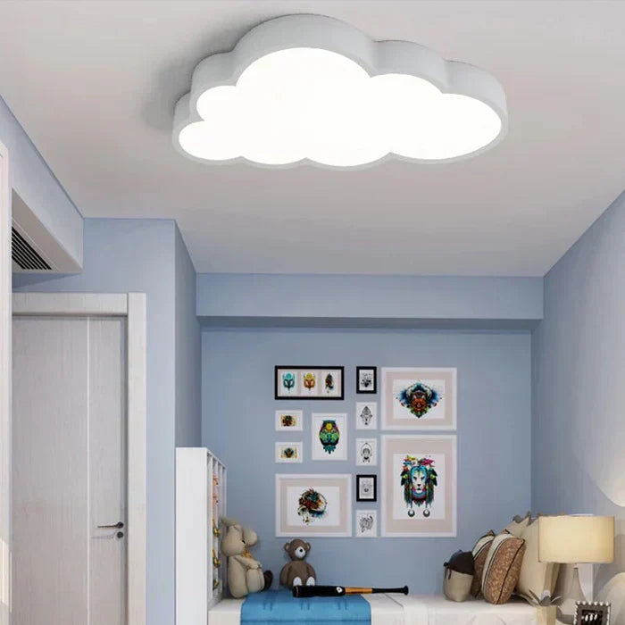 CloudLight LED-Plafondlamp – Wolkvormige kinderlampe met warm wit licht & energiezuinige LED
