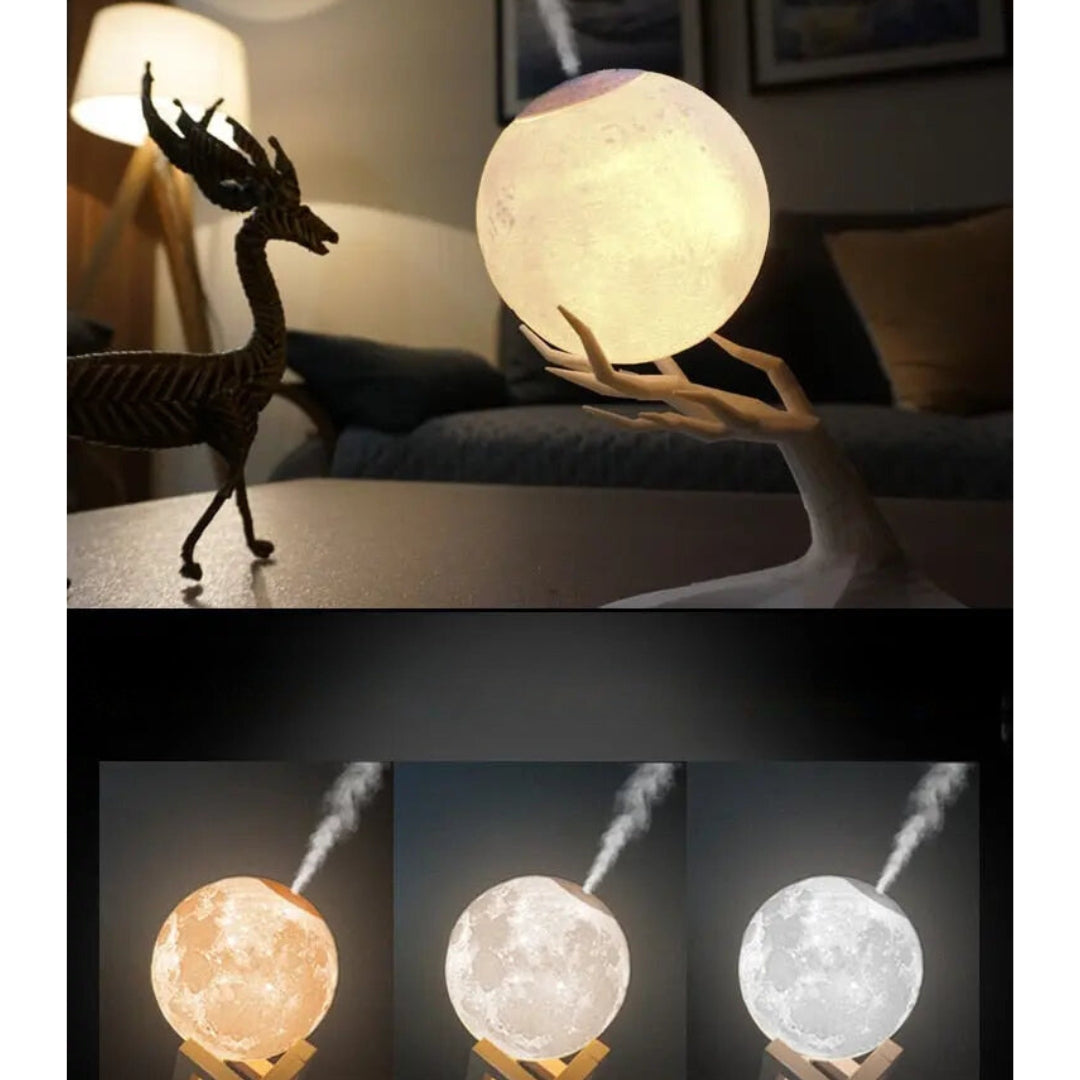LumiBreeze – Dimbare Lamp & Luchtbevochtiger – Stil & Sfeervol