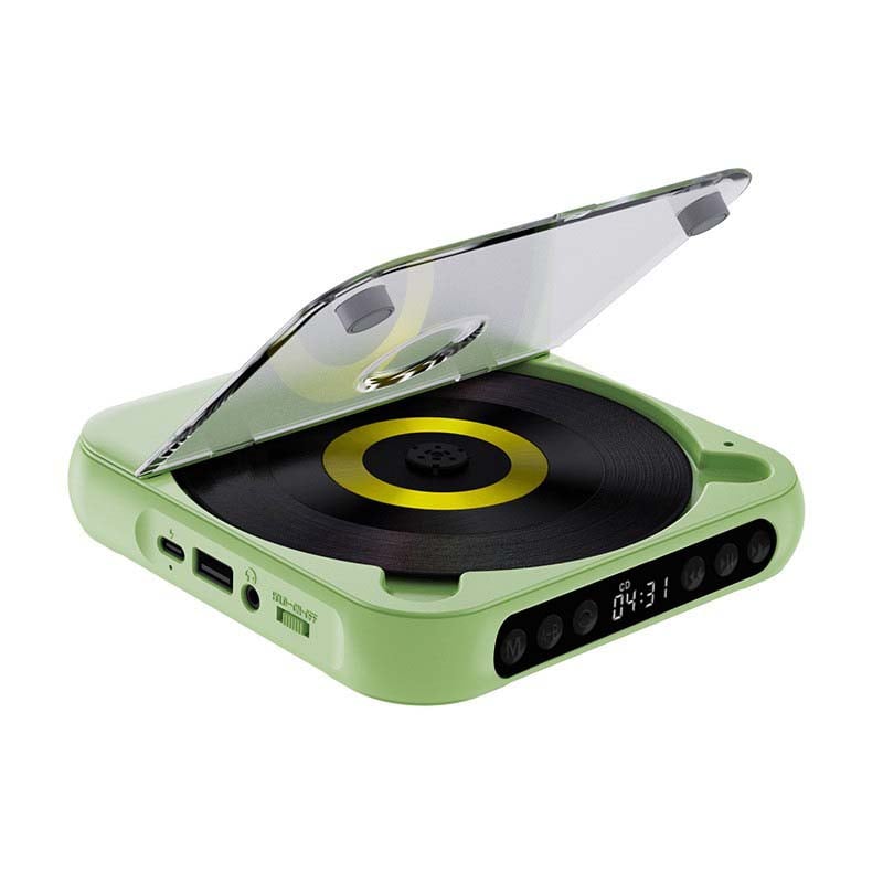 Draagbare CD Speler – Bluetooth 5.3, Oplaadbare Batterij & Compact Design
