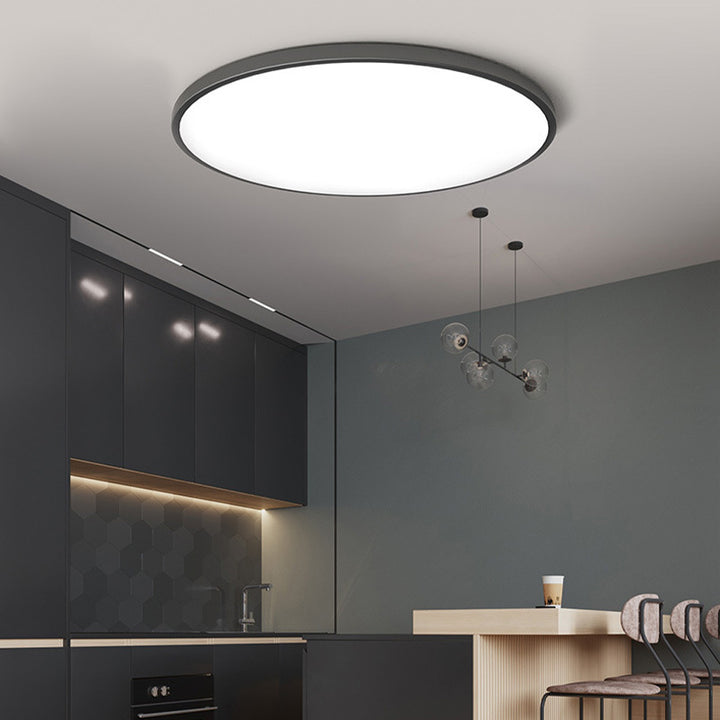 Solvra Plafondlamp – Ronde LED plafondlamp van acryl en ABS met minimalistisch design