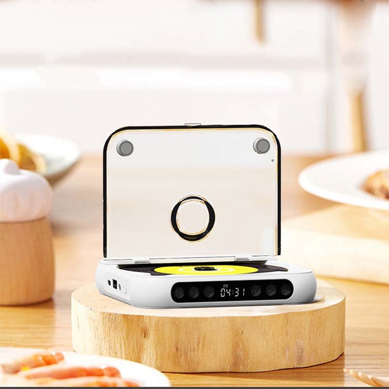 Draagbare CD Speler – Bluetooth 5.3, Oplaadbare Batterij & Compact Design