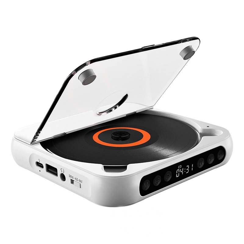 Draagbare CD Speler – Bluetooth 5.3, Oplaadbare Batterij & Compact Design