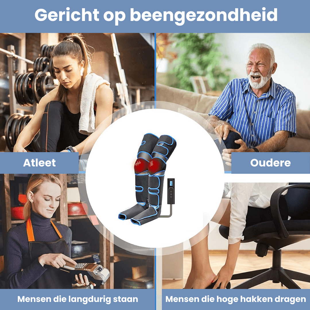 Airestro – 360° beenmassage met luchtdruk & warmte – ontspanning & herstel