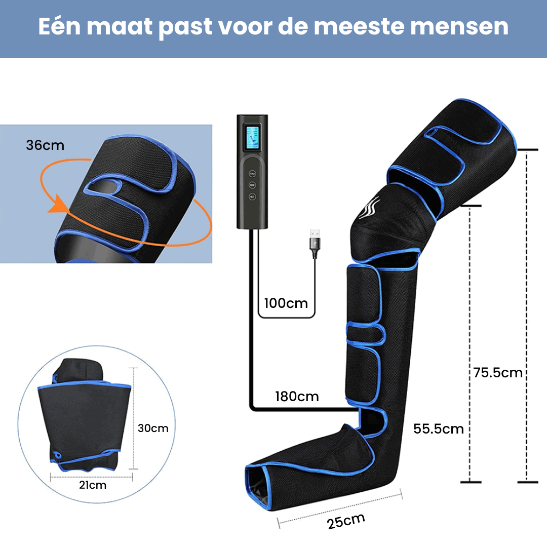 Airestro – 360° beenmassage met luchtdruk & warmte – ontspanning & herstel