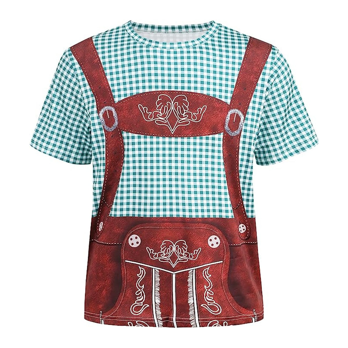 Bavaro – T-Shirt met Lederhosenprint – Jouw Outfit voor Bierfeest & Oktoberfest