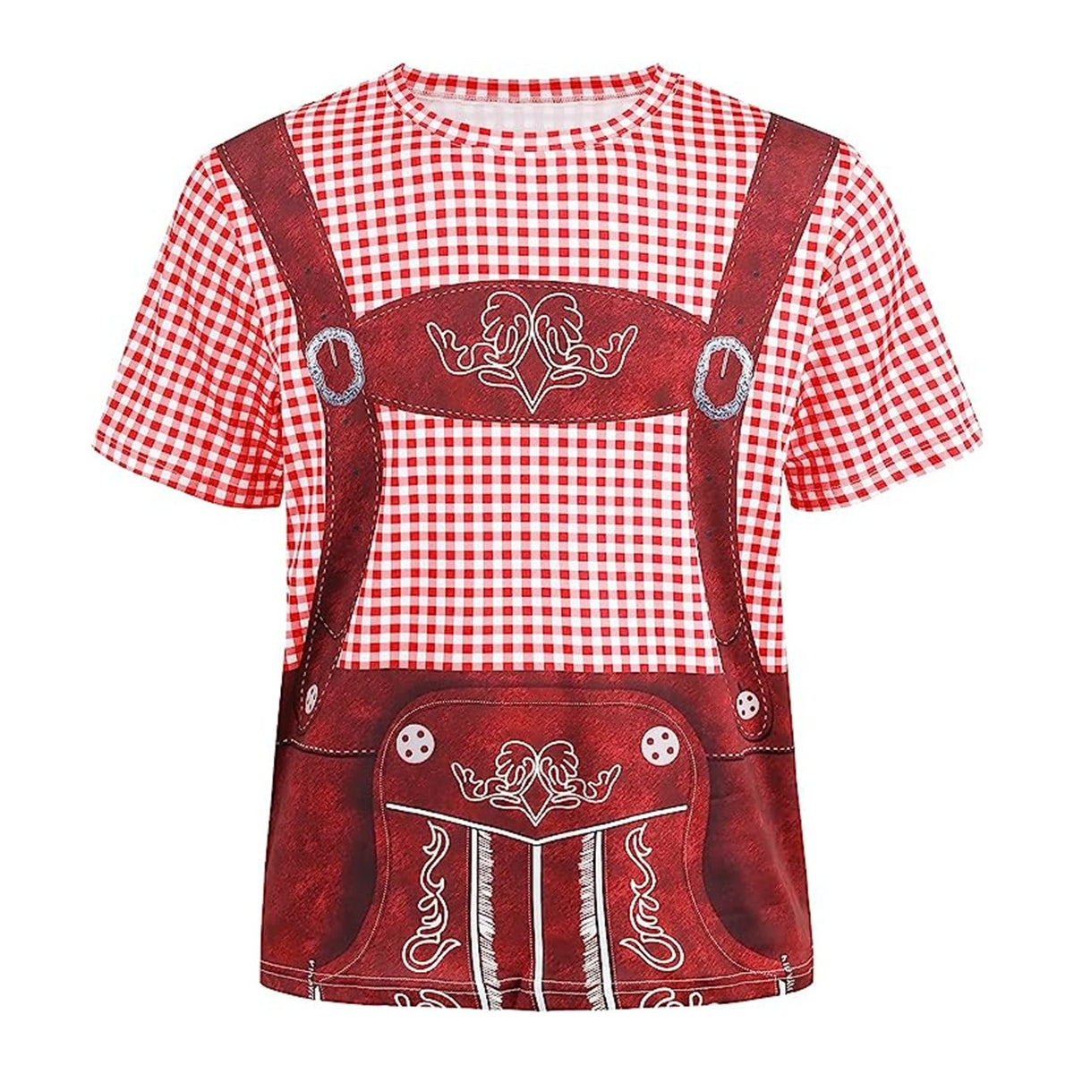 Bavaro – T-Shirt met Lederhosenprint – Jouw Outfit voor Bierfeest & Oktoberfest