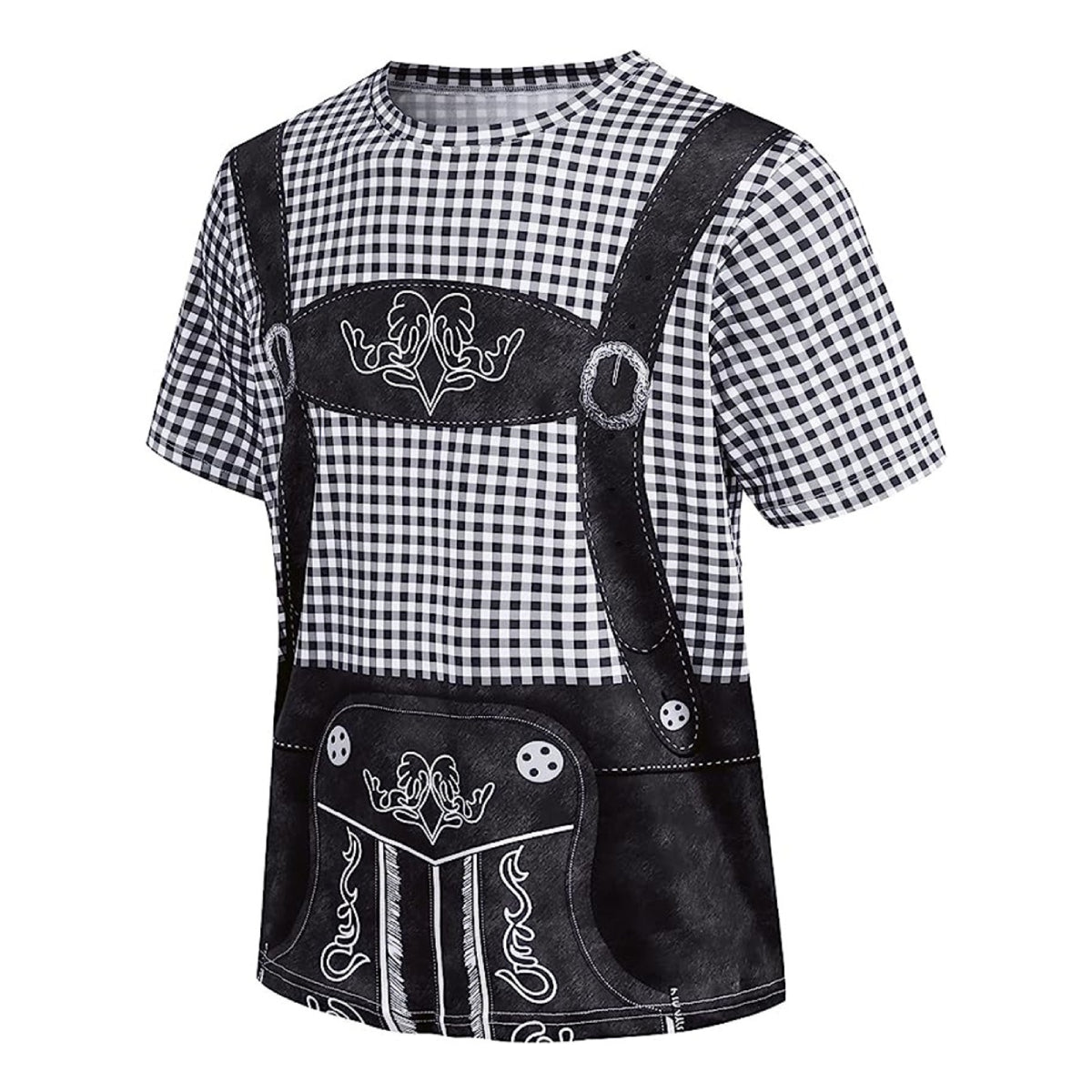 Bavaro – T-Shirt met Lederhosenprint – Jouw Outfit voor Bierfeest & Oktoberfest