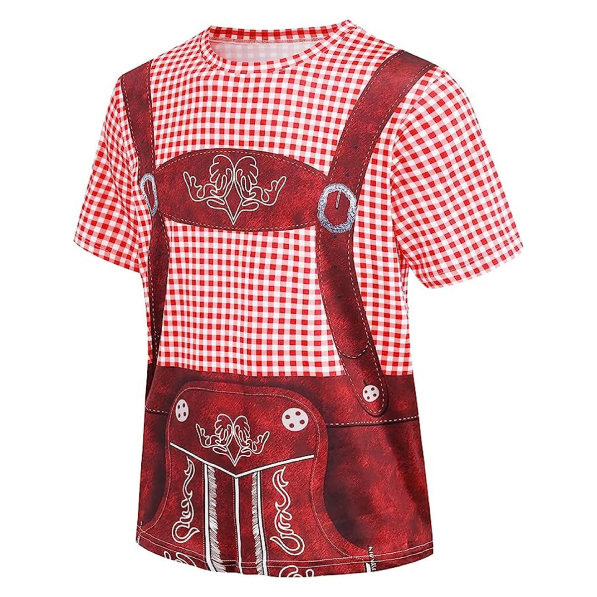 Bavaro – T-Shirt met Lederhosenprint – Jouw Outfit voor Bierfeest & Oktoberfest