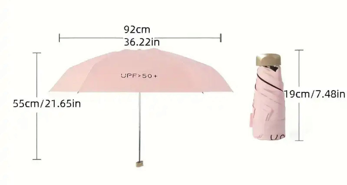 MiniKnirps Paraplu – Ultralichte Opvouwbare Reisparaplu met Windbestendige en UV-Beschermende Coating