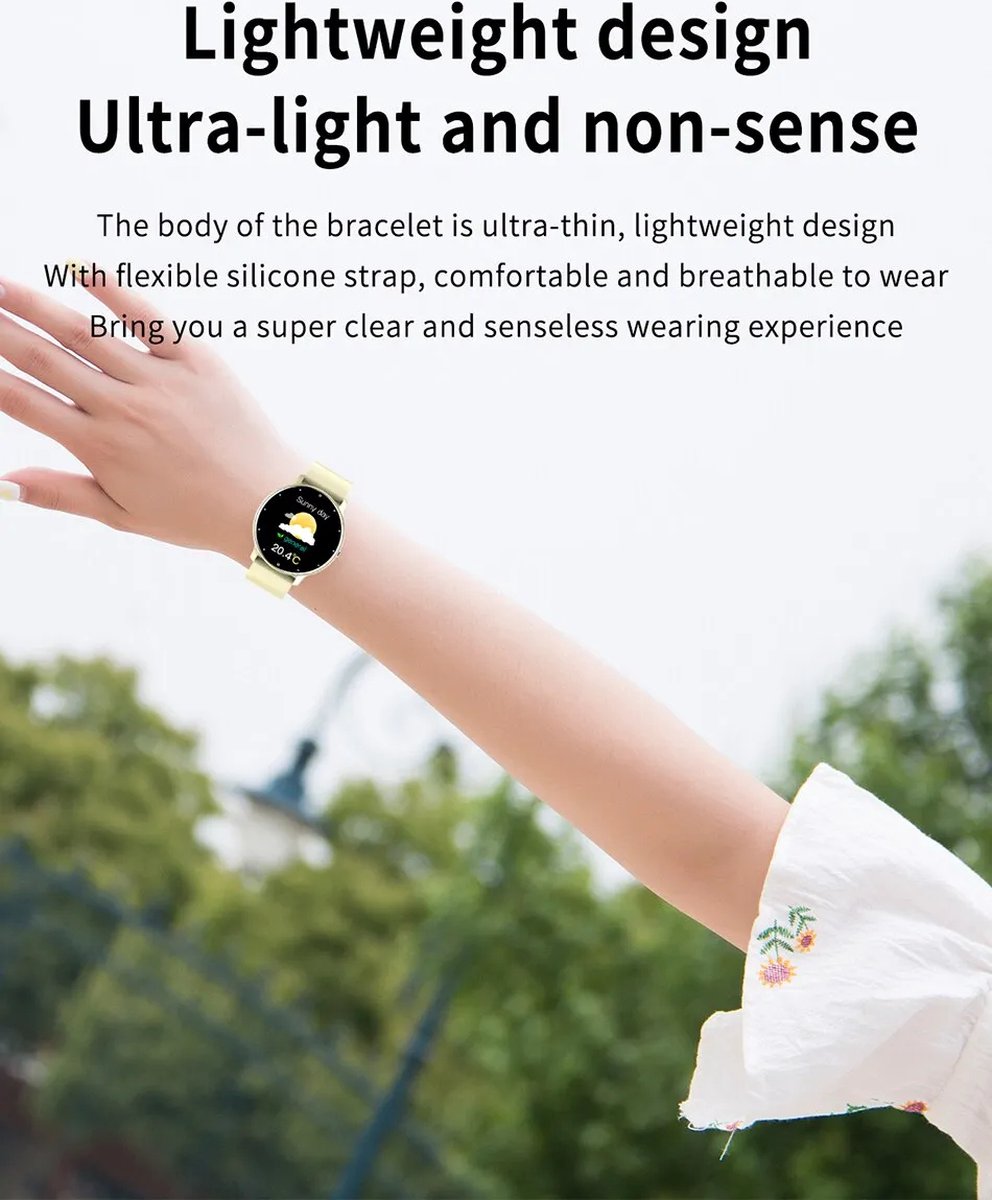 Veyro – Smartwatch met hartslag, bloeddruk & stappenteller – iOS/Android