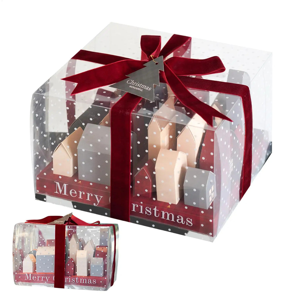 Festarra Adventskalenderboxen – Set van 25 herbruikbare kerstboxen voor cadeaus & decoratie