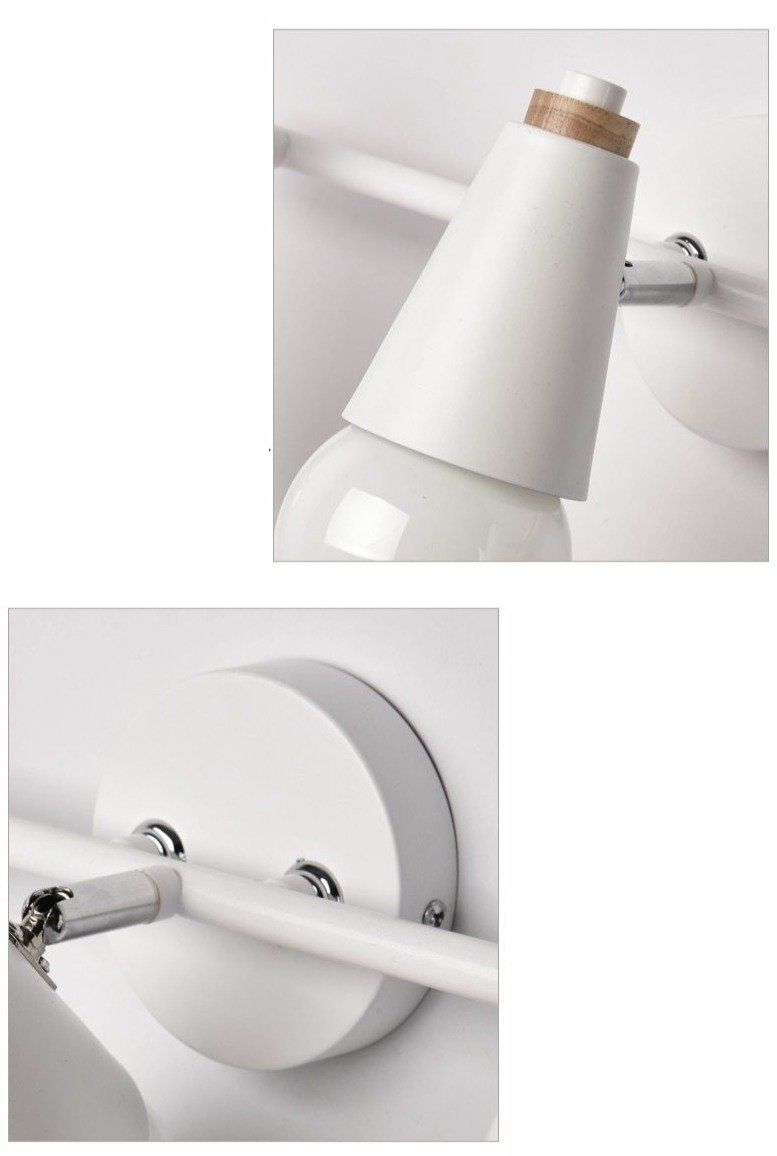 Novera Ari Wandlamp – Modern Metaal met Houten Accent, 2 of 3 Lichts