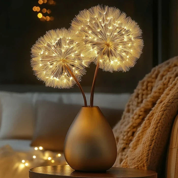 Lighted Dandelion Branch Decor – Glowing Seed Heads for Home or Events Tevako
