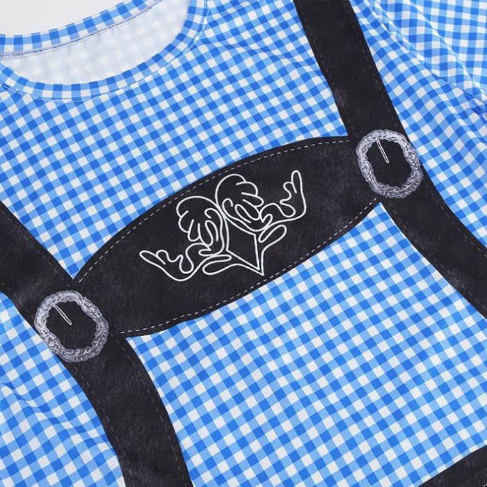 Bavaro – T-Shirt met Lederhosenprint – Jouw Outfit voor Bierfeest & Oktoberfest