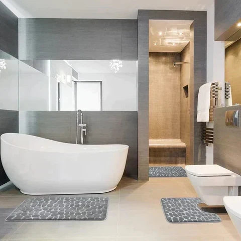 AquaLuxe Douchemat – Antislip Badkamermat met Zacht Comfort en Duurzaam Luxe Ontwerp