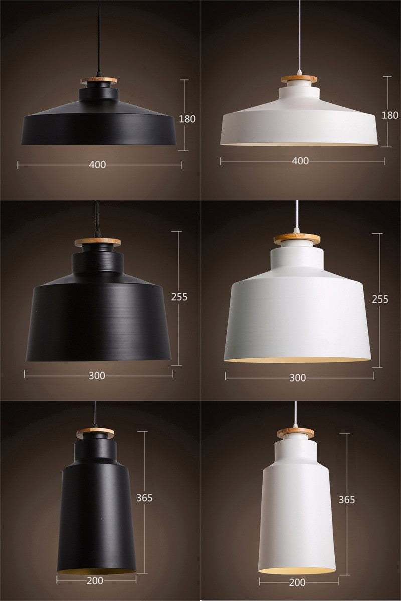 Solvéra Hanglamp – Metalen & Houten Design, Scandinavisch, Verstelbaar Snoer