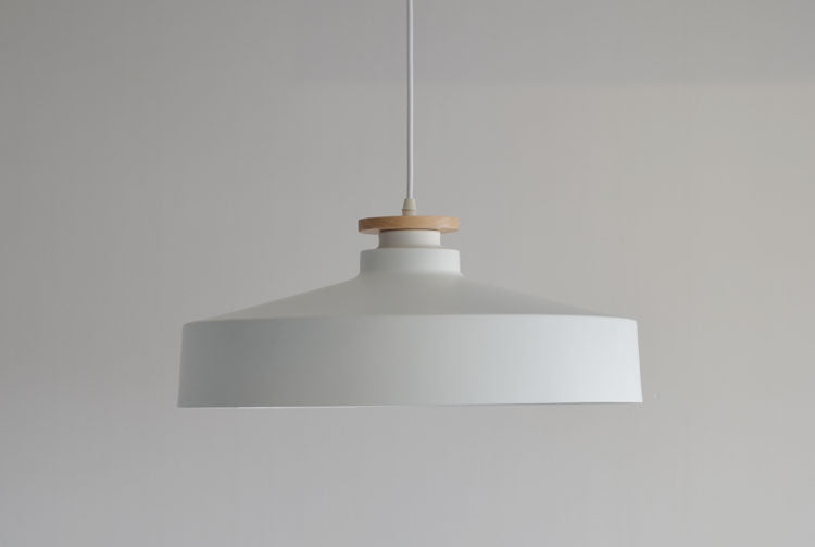 Solvéra Hanglamp – Metalen & Houten Design, Scandinavisch, Verstelbaar Snoer