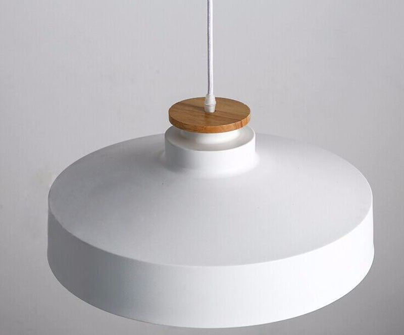 Solvéra Hanglamp – Metalen & Houten Design, Scandinavisch, Verstelbaar Snoer