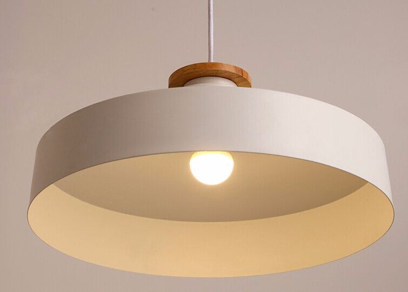 Solvéra Hanglamp – Metalen & Houten Design, Scandinavisch, Verstelbaar Snoer