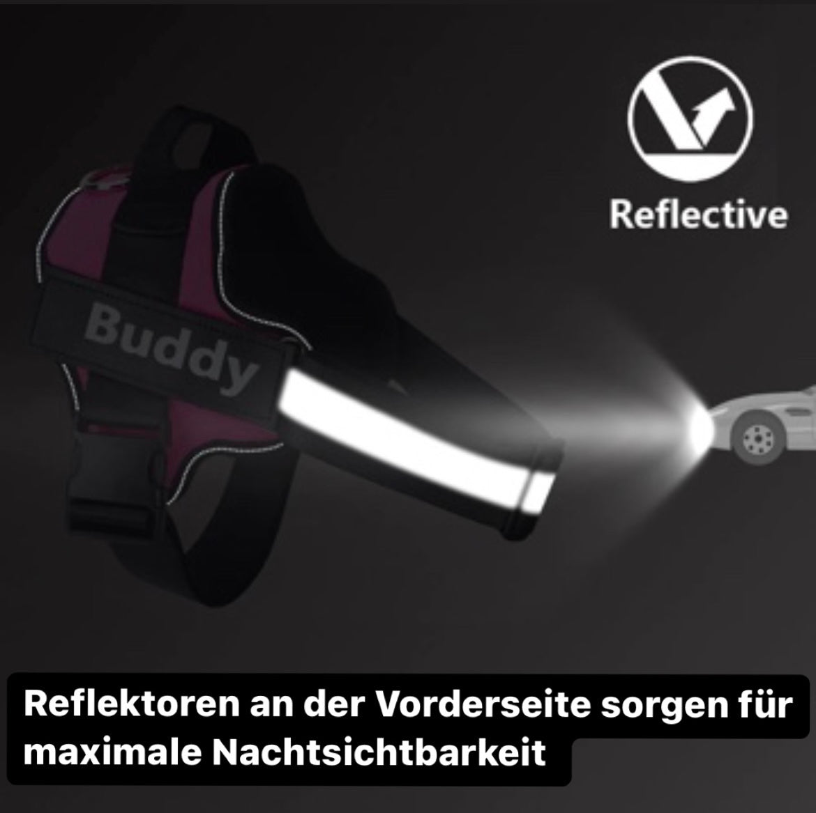 Dogura – Anti-Trek Hondentuig Reflecterend & Comfortabel met Naam