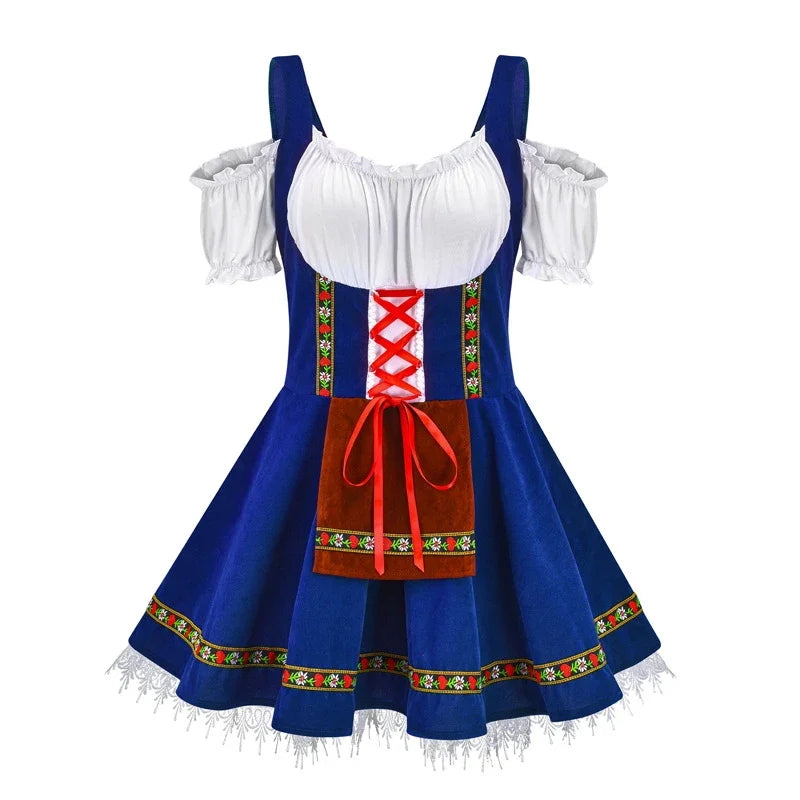 AlpenHerz – Dames Mini-Dirndl met Sierdetails – Modern & Traditioneel