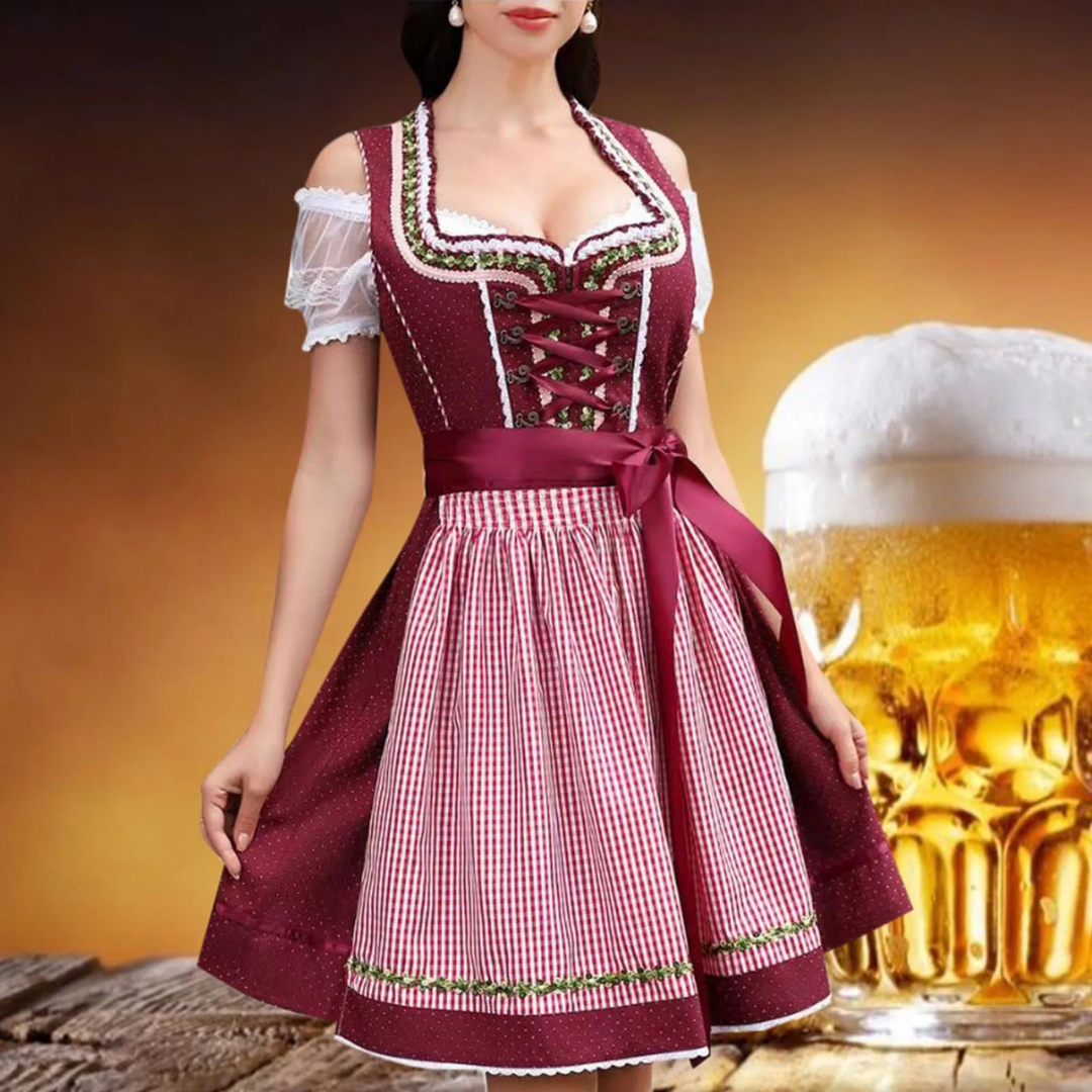 BergEleganz – Dames Dirndl Polyester Elegant – Voor Oktoberfest & Feesten