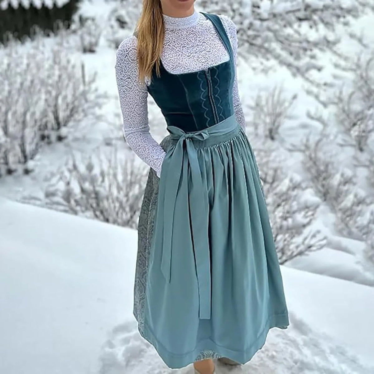 AlpenPoesie – Vintage Dirndl voor Dames – Stijlvol & Authentiek Oktoberfest